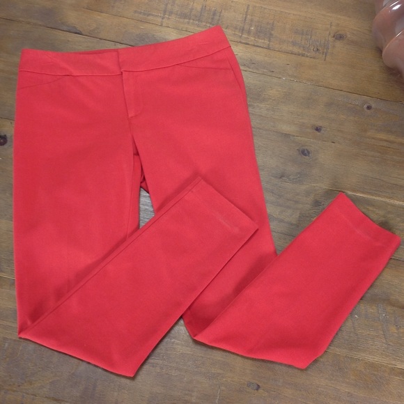 Cynthia Rowley Pants - Cynthia Rowley Red Skinny Pants